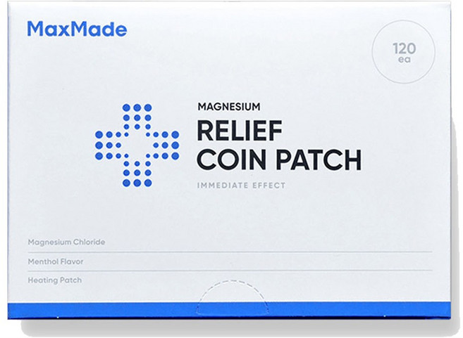맥스메이드 마그네슘 릴리프 코인 패치 동전패치, 120매, 1개
