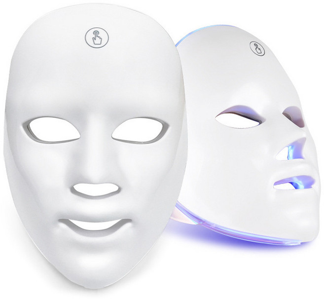 pzaa 스킨케어 미용기기 7색 LED, AS22, 흰색