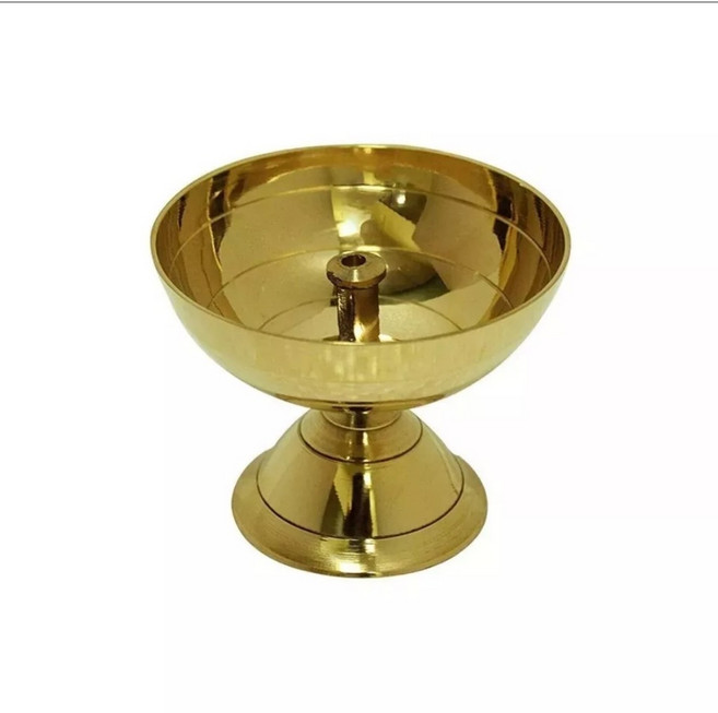 印度黃銅油燈，冥想瑜伽適用，銅油燈，佛燈, 黃銅油燈70ml微瑕