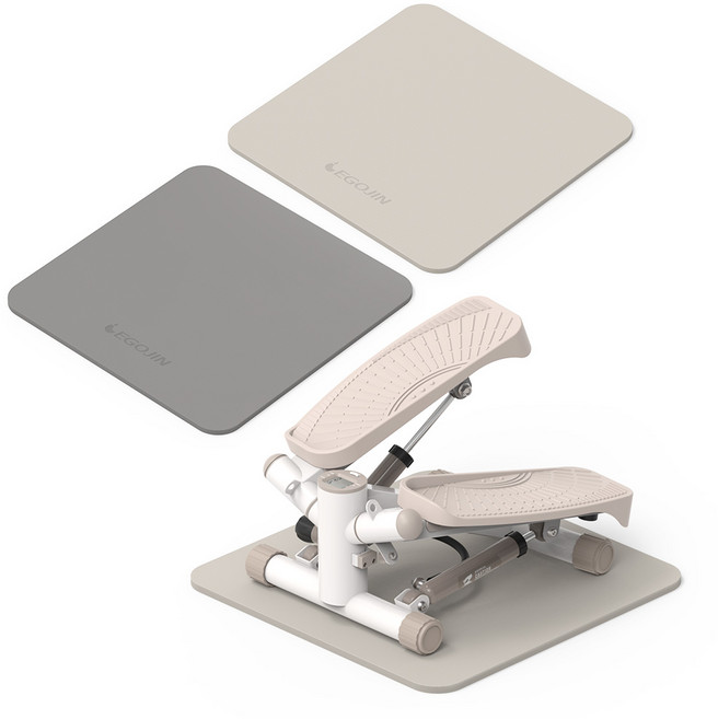 바닥매트 충격흡수 EVA 45x45cm 10T 스텝퍼 층간 소음 방지, 베이지, 1개