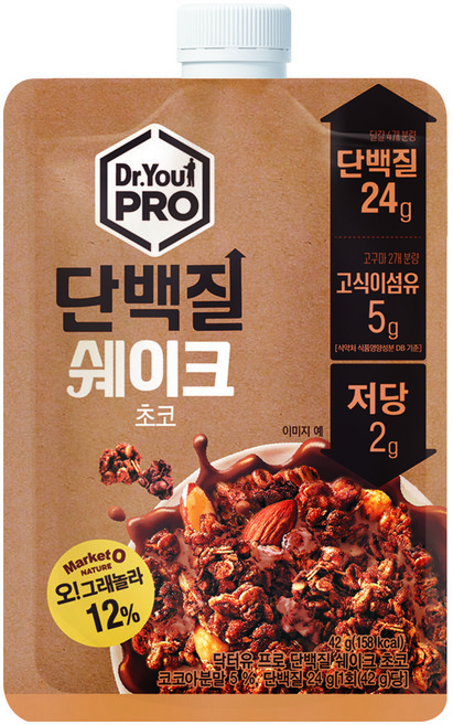 닥터유 프로 단백질 쉐이크 초코 5개입, 210g, 1개