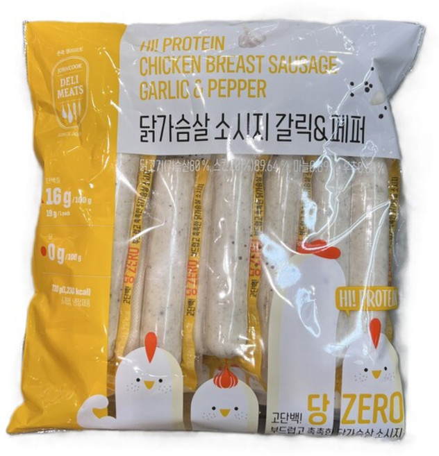 존쿡 닭가슴살 소시지 갈릭 페퍼, 1개
