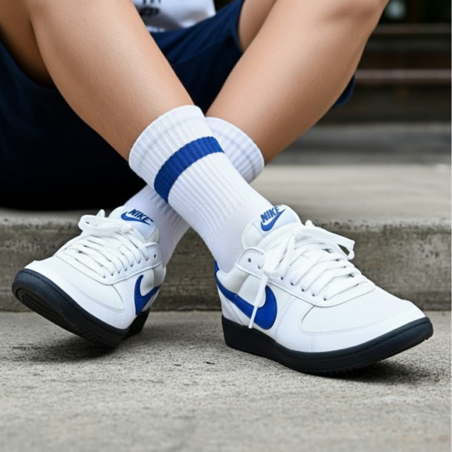 [국내매장정품] 나이키 남성 편안한 착화감 깔끔한 실루엣의 데일리 운동화 스니커즈 필드 제너럴 '82 SP 바시티 로얄 SEFGBRM