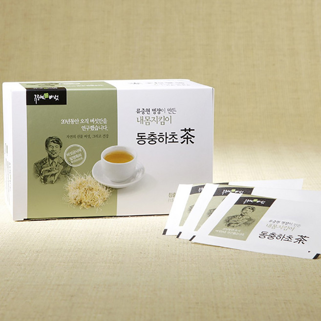 류충현 동충하초차 물처럼 마시는 건강차 티백 형태로 간편하게 즐기는 약용버섯차 건강관리 위한, 1박스, 1.5g, 30개입
