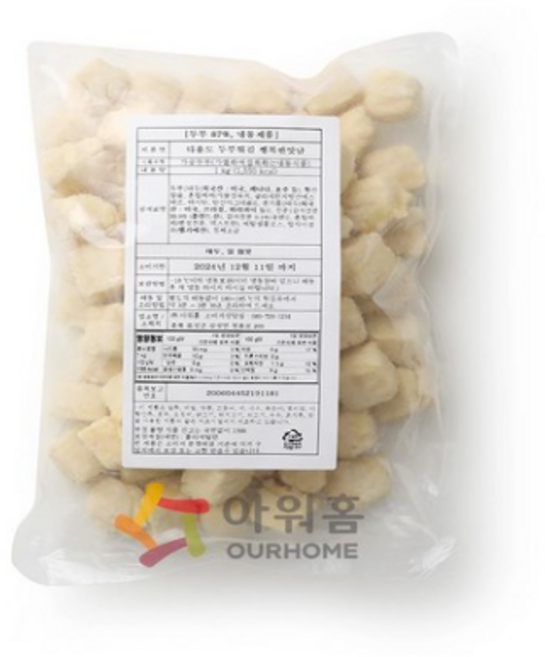 아워홈 행복한맛남 다용도 두부튀김, 1개, 1kg