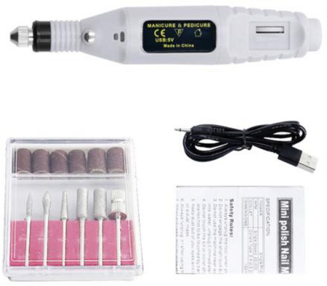 3D프린팅기계 3D프린트 3 인쇄 부품 전기 연마기 샌더 연마 청소 모델 수제 휴대용 미니 그라인더, 2) White, 1개