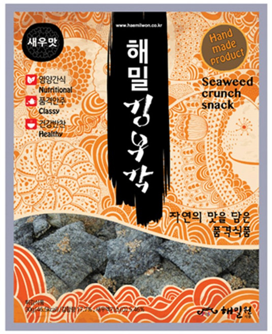 해밀원김부각 찹쌀김부각새우맛, 30g, 1개