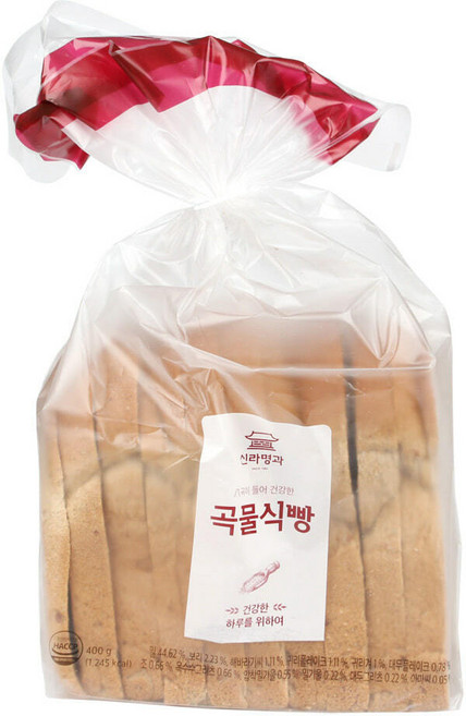 [신라명과] 아침엔 곡물식빵 400g x2봉, 2개