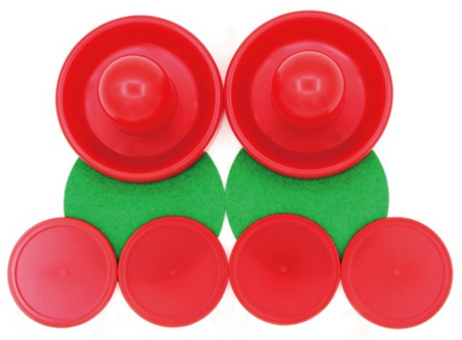 공기압력 마찰줄인 청소년 테이블스포츠용 하키퍽세트 점수내기 가정보육 주말놀이, 1세트, 레드혼합