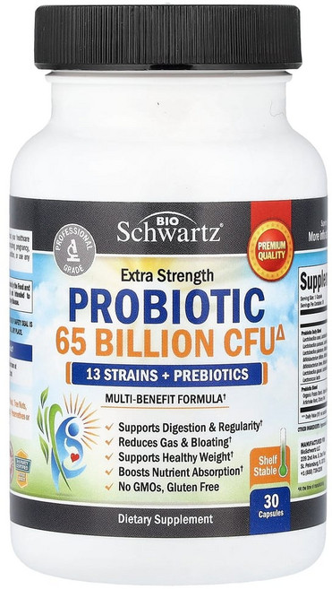 BioSchwartz 프로바이오틱 650억CFU 캡슐 30정, 1개
