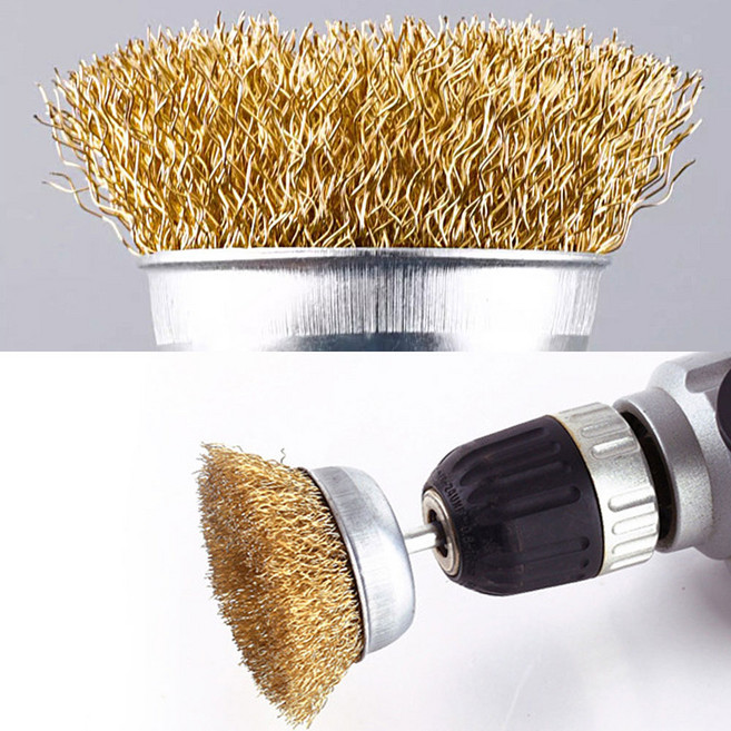 전동 드릴용 철브러쉬 스텐 와이어 브러쉬 원형 50mm, 1개
