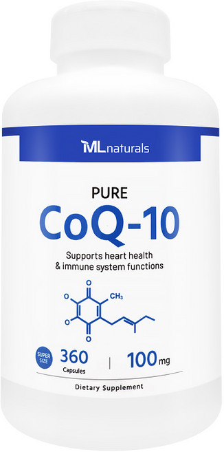 [미국빠른직구] 신제품 마이라이프 내추럴스 코큐텐 CoQ-10 100mg (수퍼사이즈), 1개, 360정