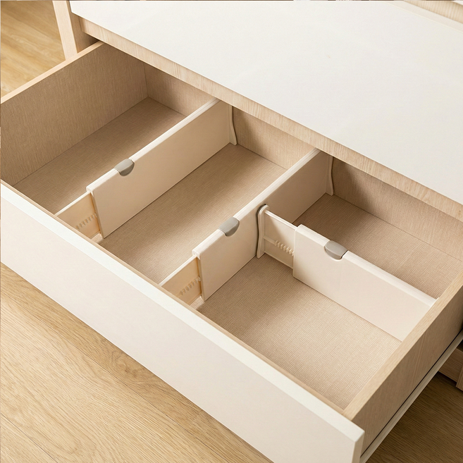 티알비 길이조절 서랍 칸막이, 3개