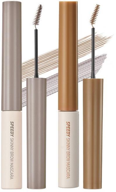 [1+1] 페리페라 스피디 스키니 브로우 마스카라, 10 헤이지애쉬, 04 애쉬브라운, 2개, 혼합
