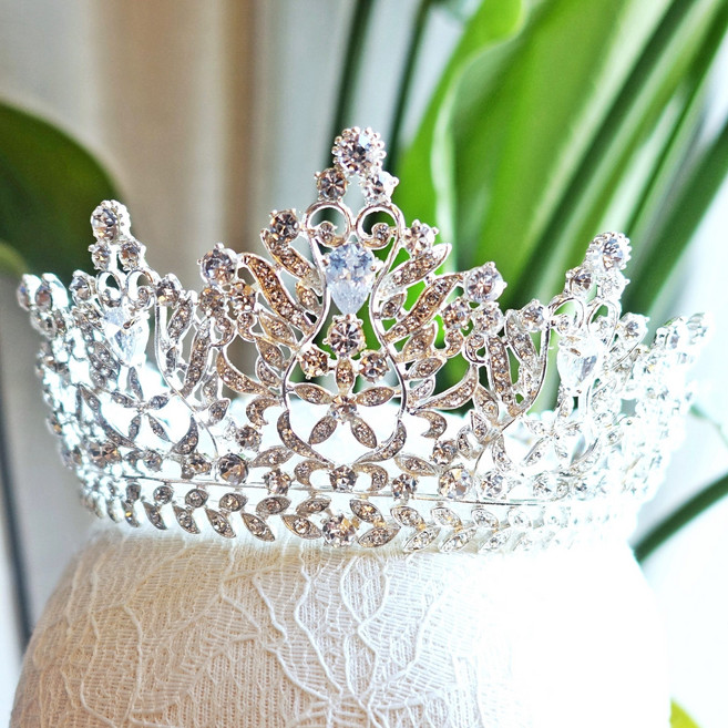 메리지엥 셀프 웨딩 티아라 왕관, 1개, 18. 지젤