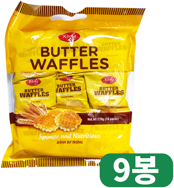 리치 에그버터와플, 270g, 9개
