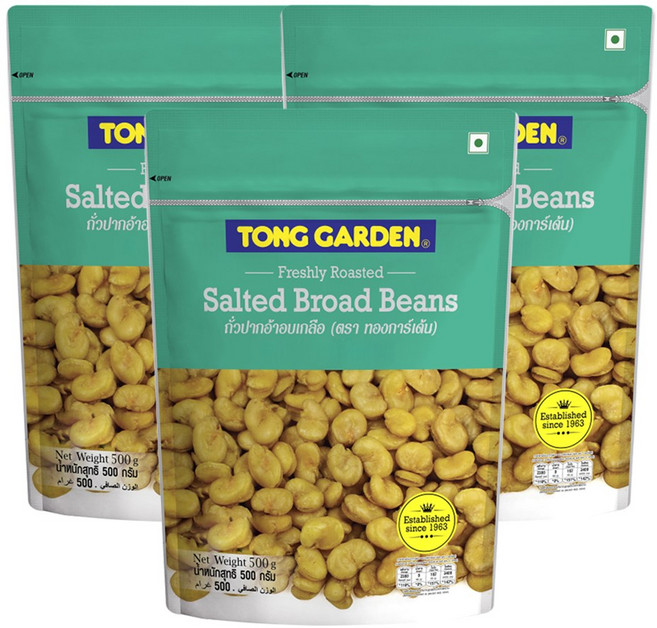 통가든 쏠티드 브로드빈 500g, 3개