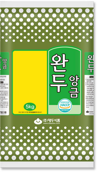대두 완두앙금, 5kg, 1개