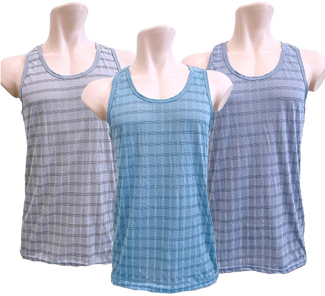 이너스 신사용 면스판 연진색 런닝 3종세트