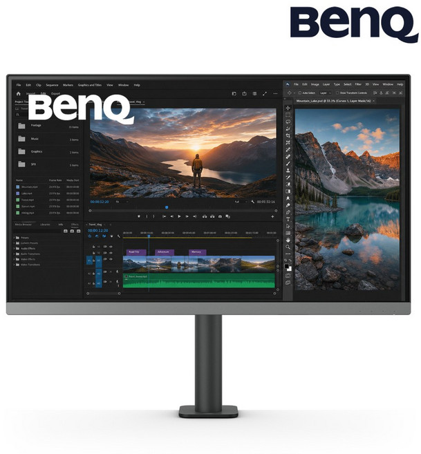 BenQ PD2706UA 아이케어 무결점 멀티스탠드 모니터 (IPS/4K UHD /M-book 모드), 27"