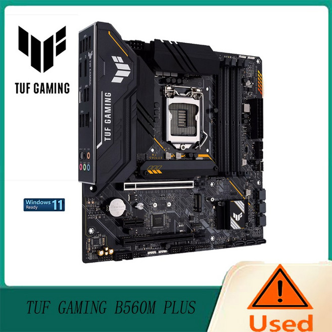 아수스 TUF 게이밍 B560M-PLUS LGA1200 (인텔) ® 11세대/10세대) 마이크로 ATX 메인보드, 1개