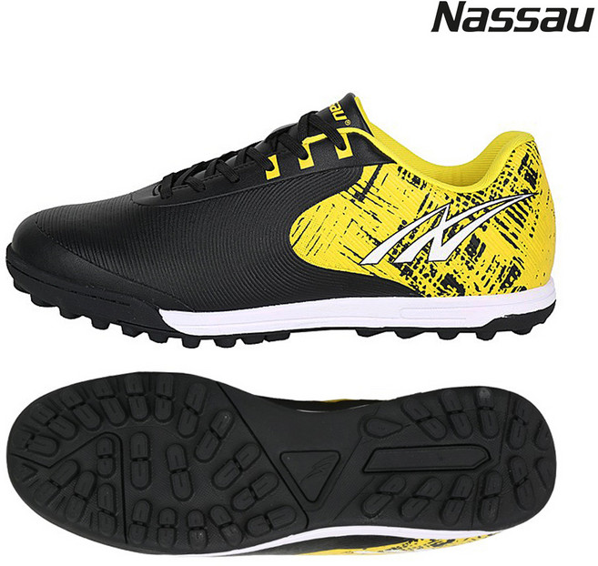 낫소(NASSAU) 풋살화 제우스 블랙 잔뽕 인조잔디 풋살 축구화 족구화