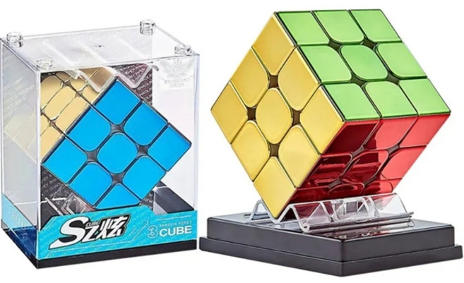 사이클론 보이 전기 도금 마그네틱 2x2 3x3 4x4 매직 큐브 전문 스피드 큐브 큐보 마히코 퍼즐 장난감 선물, [02] 3x3 NO Magnetic, 1개