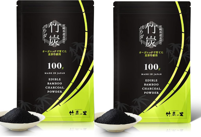 대나무숯 식용숯분말 100g 멸균처리 타케스미 일본 x 2개