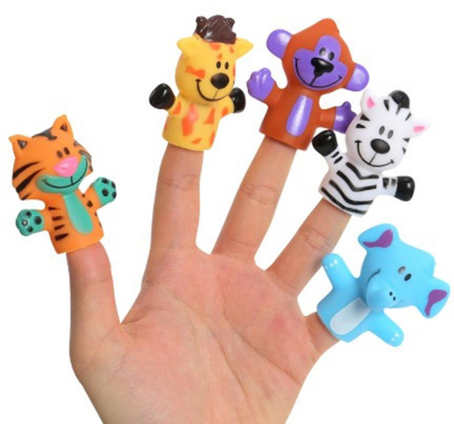 유치원 역할놀이 인형극 소프트 손가락 동물세트 미니인형 연극 이야기극, 1개