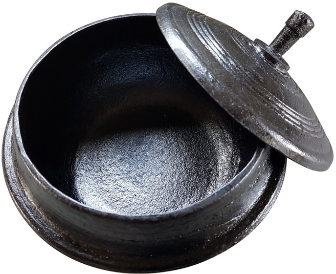 전통 옛날방식으로 길들인 가정용 무쇠솥 1인용 인덕션겸용 주물제조 출고 국내산 가마솥, 길들인 무쇠가마솥1인용(인덕션겸용), 1개