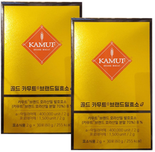 그레인온 골드카무트 브랜드밀 효소G 30p, 90g, 2개