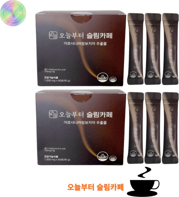 오늘부터 슬림카페 탄수화물 컷팅제 지방 억제 체지방 감소 도움 커피 다이어트 가르시니아 캄보지아 건강기능식품 분말 맛있게 추천 여성 남성 아메리카노, 90g, 2개 - 쿠팡