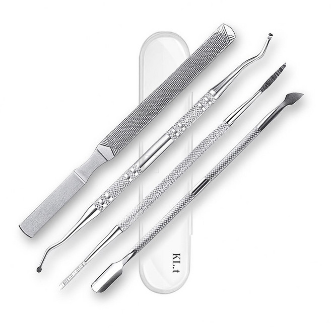 클라이트 내성발톱 관리 도구 큐렛 4종세트 셀프 발톱 관리, 1세트, 4종