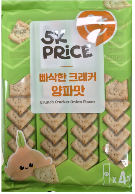 5K프라이스 빠삭한 크래커 양파맛, 3개, 200g