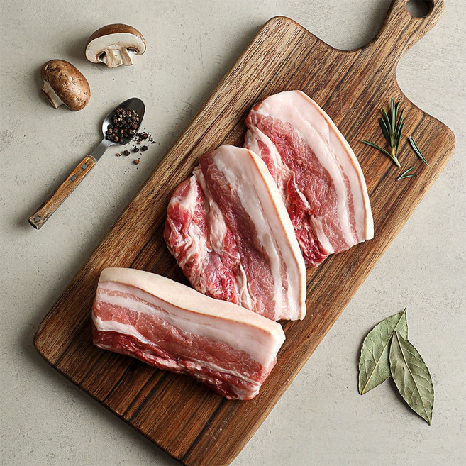 3대맛찬 제주 흑돼지 오겹살 목살 뼈삼겹, 오겹살 1kg[500gx2], 1세트