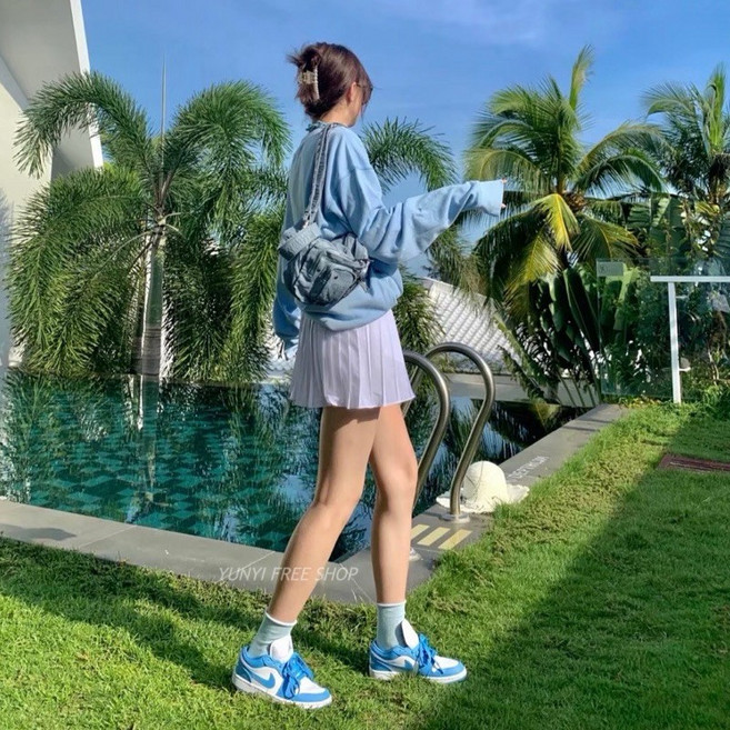 Air Jordan 1 Low 北卡藍 AJ1 AO9944-441, 1個, 24.5號(cm)，現貨