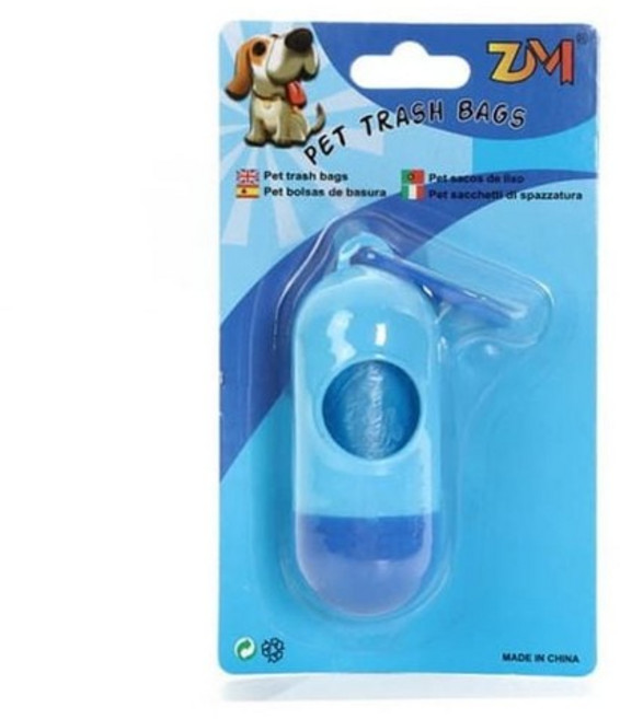 캡슐 배변봉투 세트 (블루) 산책 배변봉투 강아지배변봉투 봉지산책 봉지