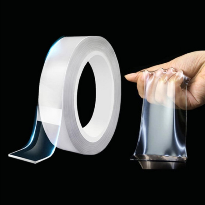 이지굿리빙 두꺼운 두께 초강력 매직 실리콘 투명 양면 테이프, 2mm x 5cm x 3m