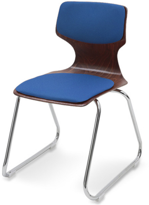 체어포커스 하이팩 CF-104A 소 공부의자 방석/등받이패드 인조가죽, 블루