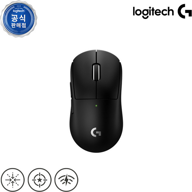 로지텍 프로 X 슈퍼라이트 2 컴팩트 무선 게이밍 마우스 G PRO X SUPERLIGHT 2c, 2c 블랙