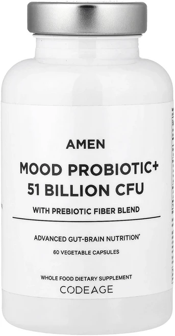 몸관리하세요 겨울입니다 Codeage Amen 프리바이오틱 섬유소 혼합물 함유 무드 프로바이오틱+ 베지 캡슐 60정 특별관리진행, CodeageAmen프리바이오틱섬유소혼합물함유무드프로바, 1 - 쿠팡