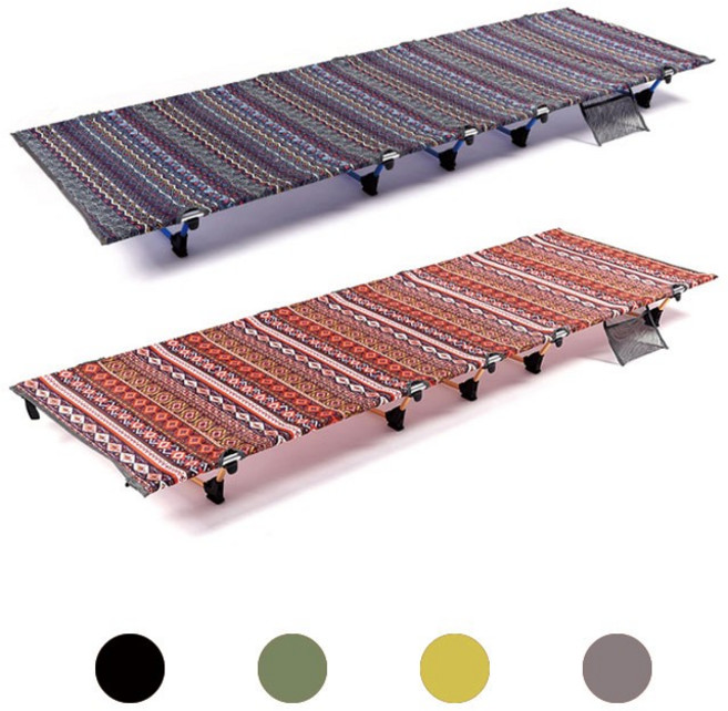 초소형 초경량 캠핑용 야전침대 접이식 침대 CAMP1001, 카키