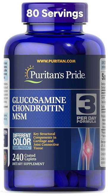 퓨리탄프라이드 더블 스트렝스 글루코사민 콘드로이친 MSM 캡슐 240정, 퓨리탄프라이드 더블 스트렝스 글루코사민 콘드로이친 MS, 0.9615383863877043, 1
