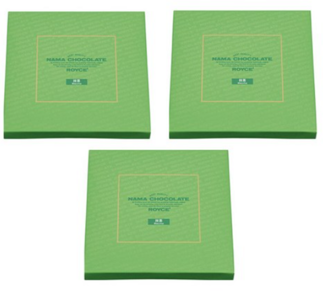 로이즈 생초콜릿 말차 5박스, 3개, 160g