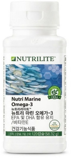 뉴트리라이트 마린 오메가-3 120캡슐, 90정, 1개