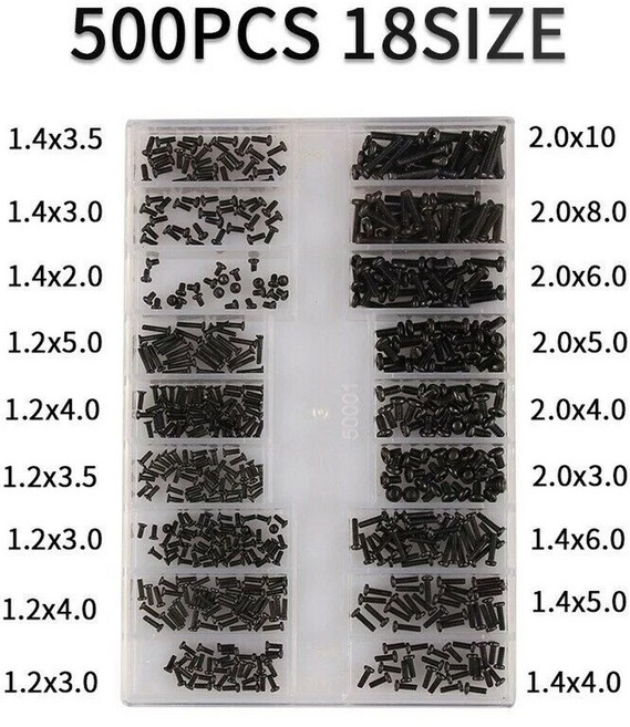 레노버 삼성 HP IBM 하드 디스크 SATA 컴퓨터 노트북 노트북 나사에 대 한 500PCS 노트북 컴퓨터 수리 나사, [02] 500pcs Set i, 1개