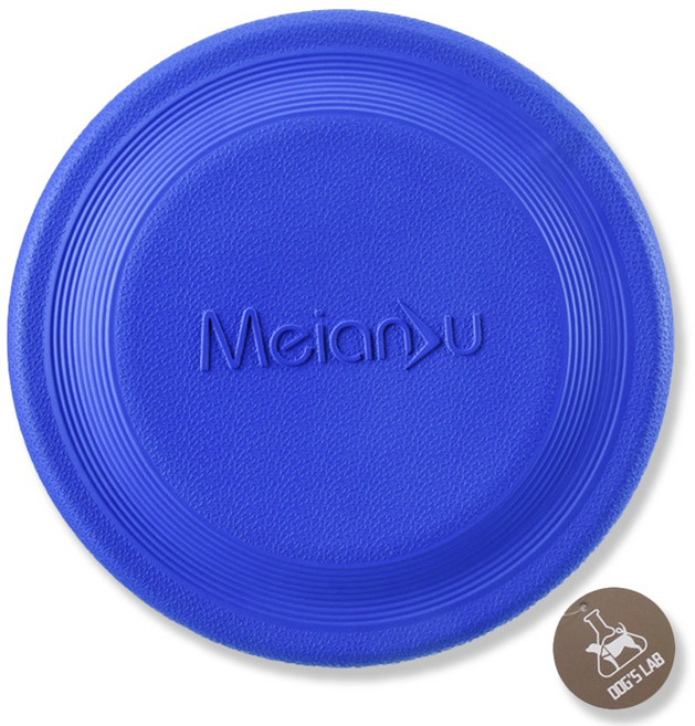 독스랩 강아지 원반 프리스비 장난감 부메랑, 1개, 블루