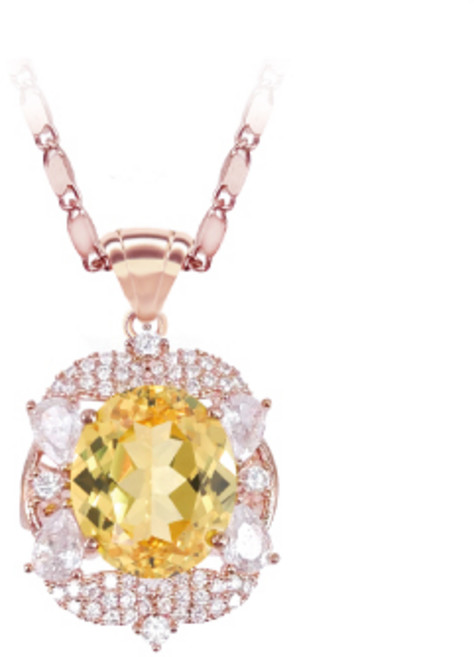 [혜성주얼리] 카밀라 옐로우 사파이어 목걸이