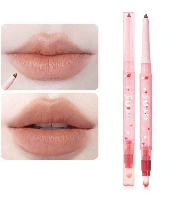 (브러쉬내장) 차차앤코 오버립 립펜슬 볼륨립 립라이너, 1개, 02#누드브라운