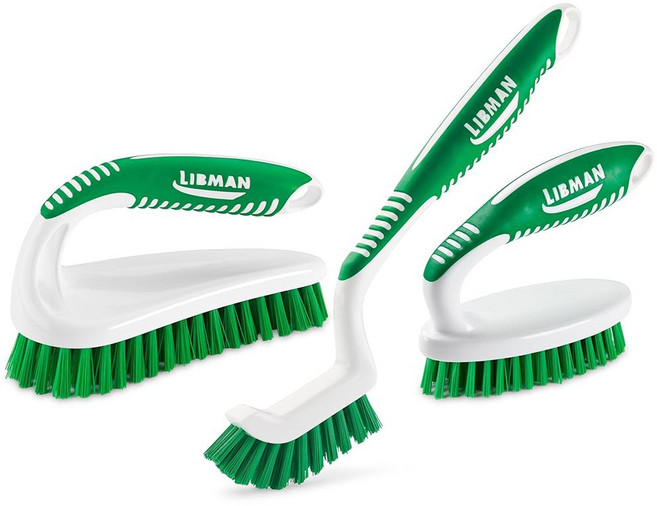 libman dishmatic i-stand 접시 지팡이 키트 주방 청소용 스크럽 브러시 스탠딩 가능한 3개 및 리필 위한 스폰지 세척 스크러버 손잡이 디스펜서 디스펜싱 세척, 스크럽 브러시 키트, 1